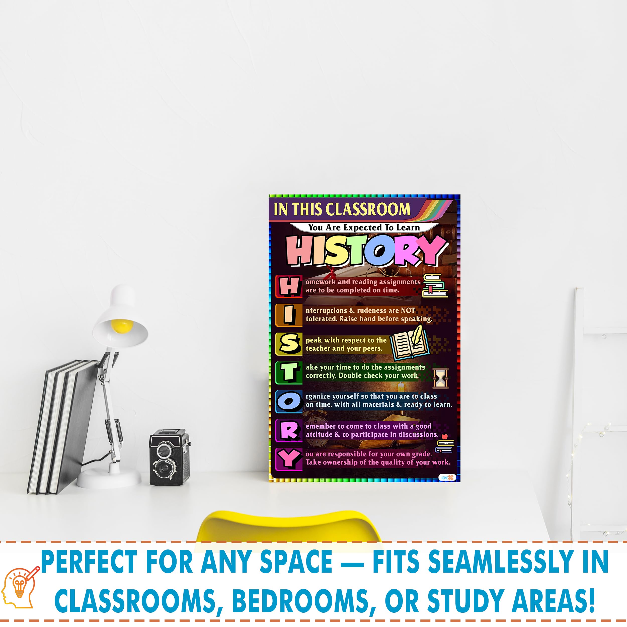 Classroom History Rules Poster - Educational Decor, Ideal for High School, Middle School, Teachers Gift, 16x24 - Image 5
