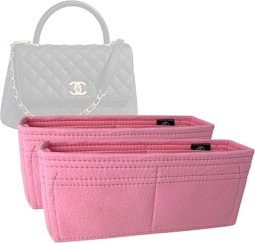 Organizador de bolsas para Chanel Coco Handle (11.4 in11 12) Bolsa (juego de 2) - Fieltro Premium (hecho a mano20 colores)
