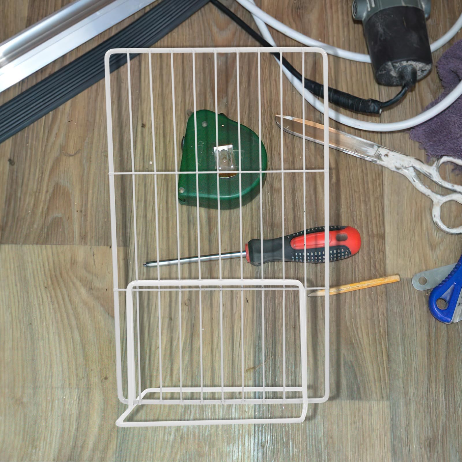 BESPORTBLE Separador Metálico para Congelador Estructura de Malla, Organizador para Estantes de Refrigerador y Almacenamiento de Alimentos en Cocina y Oficina