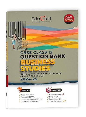 Educart CBSE Question Bank Class 12 Business Studies 2024-25 (As per latest CBSE Syllabus 23 Mar 2024)