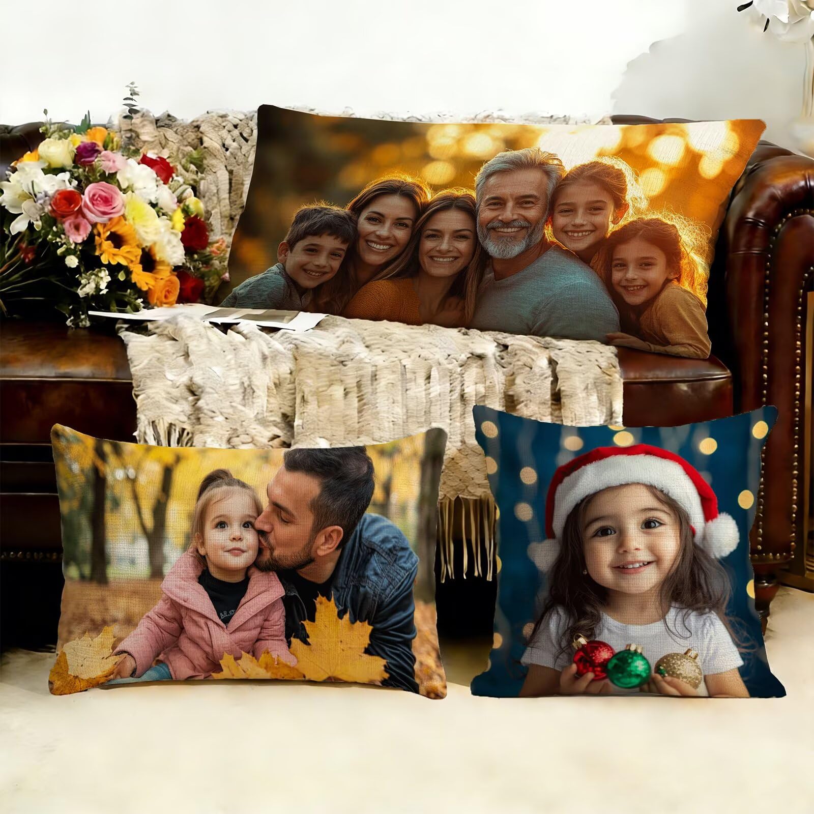 Cojin Personalizado Foto a Doble Cara 60x180cm - Cojines Exterior,Funda de Almohada Impermeable - Regalo Original para San Valentín y Aniversario Parejas para Cama Sofa Terraza Salon Jardin J1-77