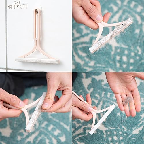 Miniatura 5 de Juego de depilación de mascotas 2 x removedor de pelo de mascotas para sofá - Removedor de pelo de mascotas para alfombra - Herramienta limpiadora