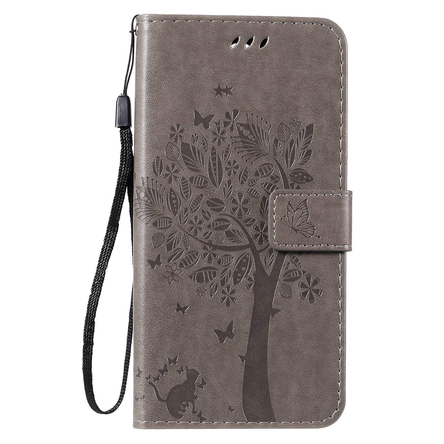 Conber Lederhülle Für Xiaomi Redmi Note 8 Pro | PU Leder Flip Case Mit Kartenfächern & Standfunktion