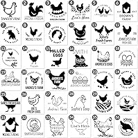 Vista 3 de Sellos de huevos para huevos frescos, sello personalizado de huevo de pollo con diseños únicos, marcado de huevos personalizados para regalos