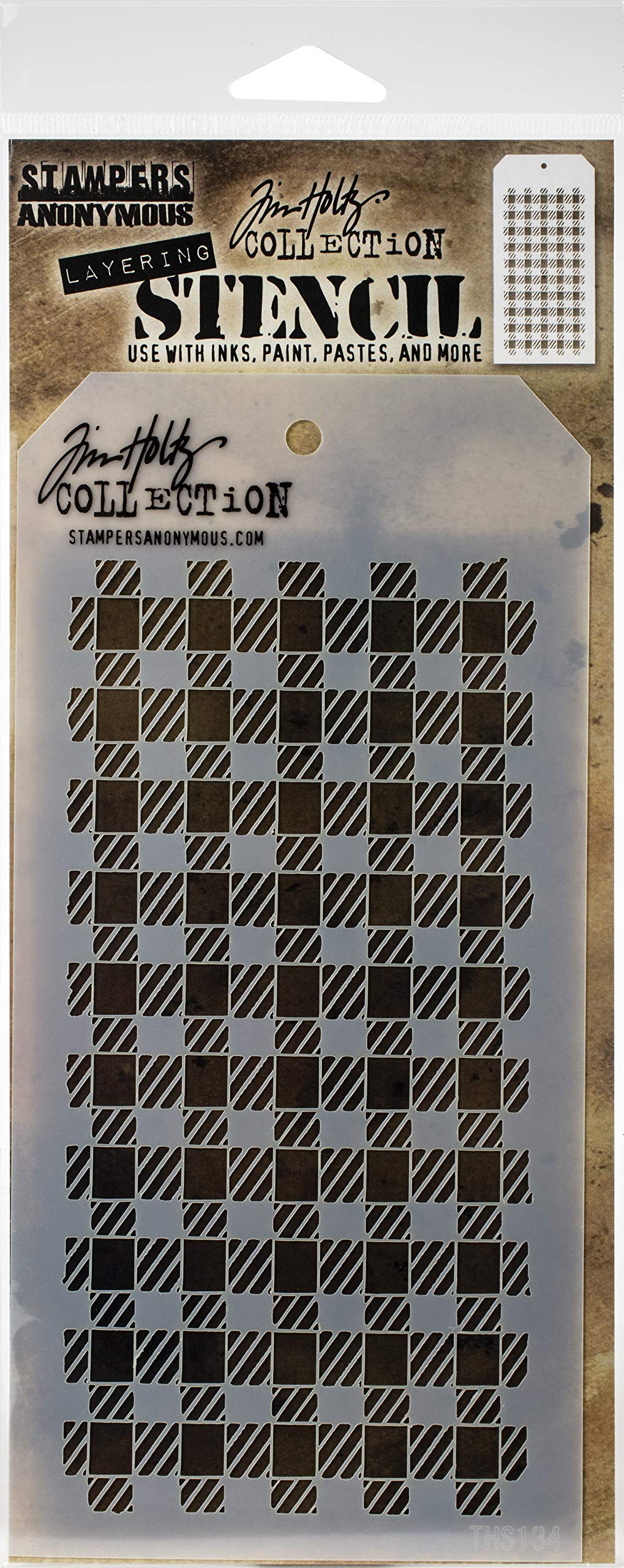 Tim Holtz - Stampers Anon Gingham Layered Stencil