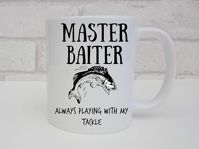 Funny Mug For Fisherman Fishing Cup Fishers Gift Present For Master Baiter Bait Coffee Cup