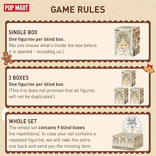 Miniatura 2 de POP MART Figuras de caja ciega de postre de Sweet Bean Frozen Time, juguetes misteriosos de diseño aleatorio para decoración moderna del hogar,