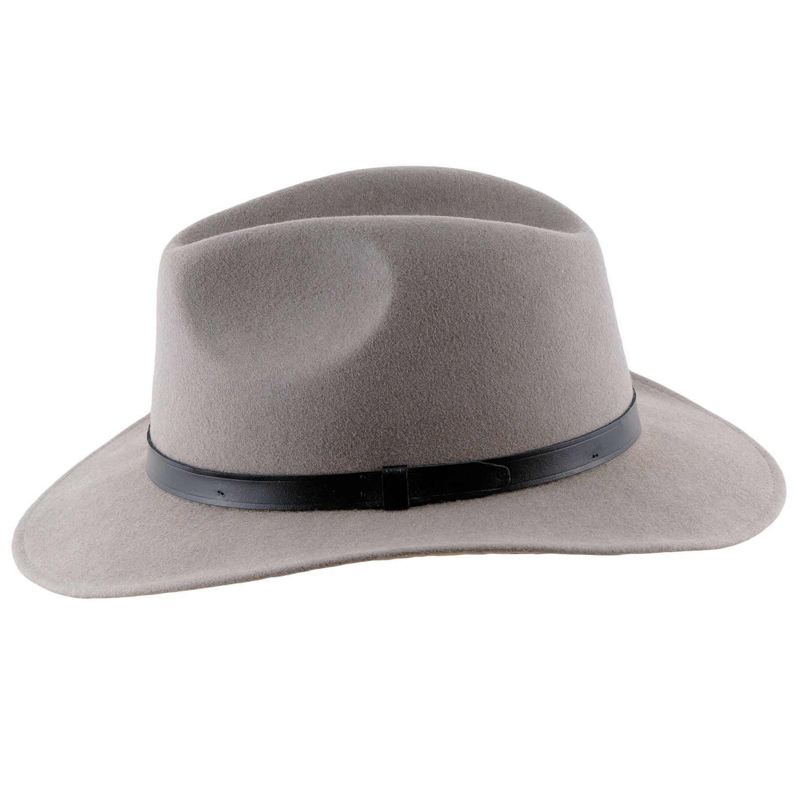 Sterkowski - Cappello Fedora a tesa larga in feltro di lana rossa