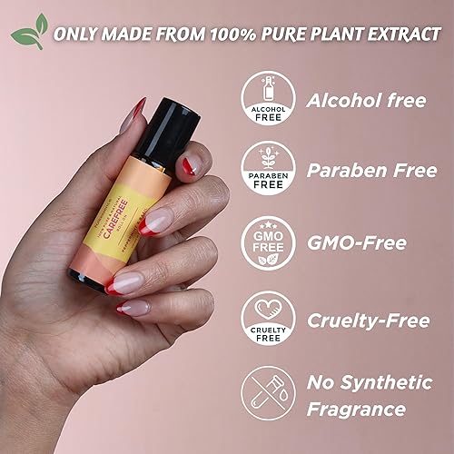 Miniatura 4 de Folkulture Juego de 3 rodillos de aceite esencial, mezclas de aromaterapia naturales para piel, aceite esencial de menta, regalos para mujeres y