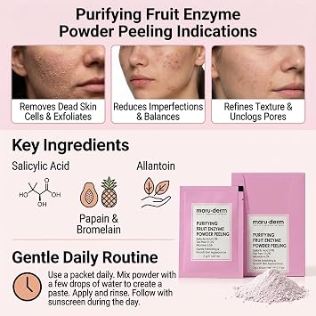 Maruderm Purifying Fruit Enzyme Powder Peeling 60 g