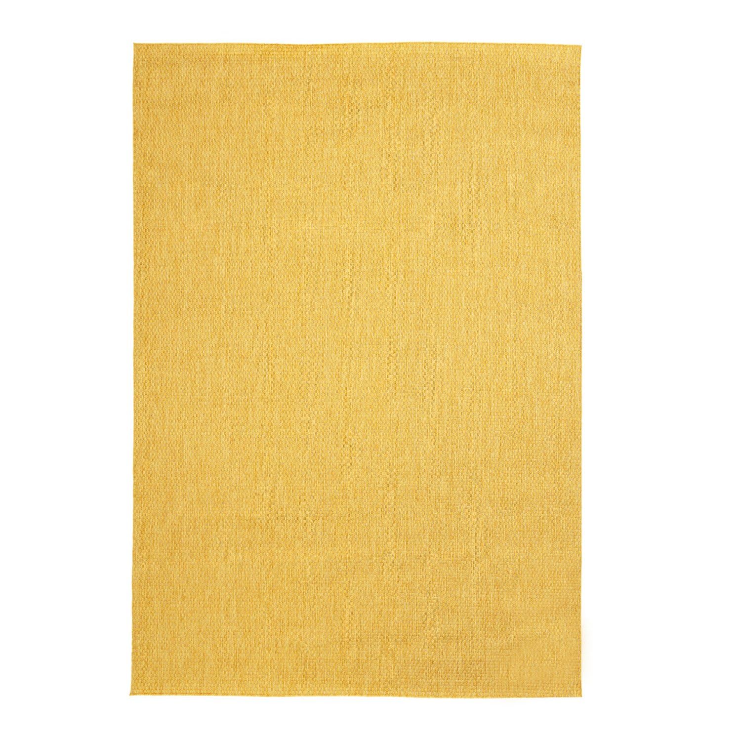 FRAAI | Home & Living Tapis d'extérieur - Costa Jaune Ocre - 120x170 cm - Tapis Exterieur Resistant Pluie - Rectangulaire - Terrasse, Jardin, Balcon