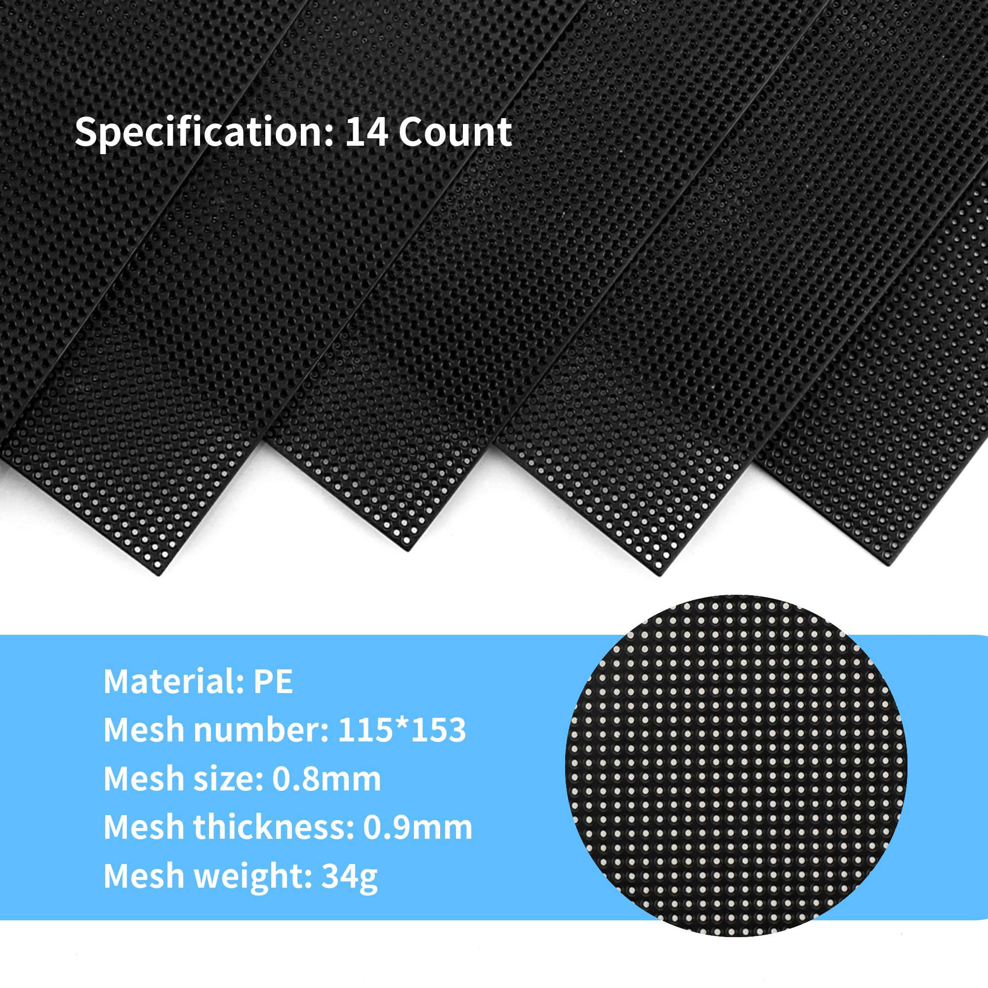 Plastic Mesh 20-Pack Clear Canvas Sheets 10.5x13.5" - 6 Count For ...