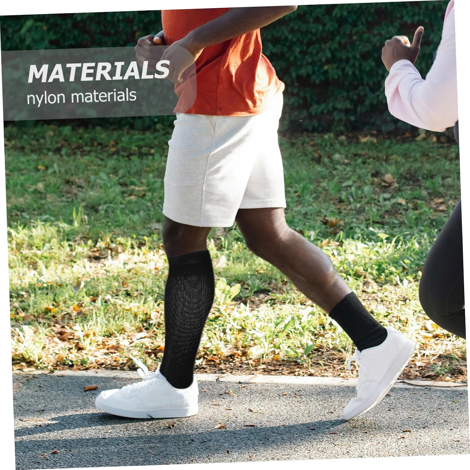 10 Pairs of Unisex Compression Socks for Running and Fitness Elastic Calf Support Moisture-Wicking Long Tube Socks for Outdoor Activities