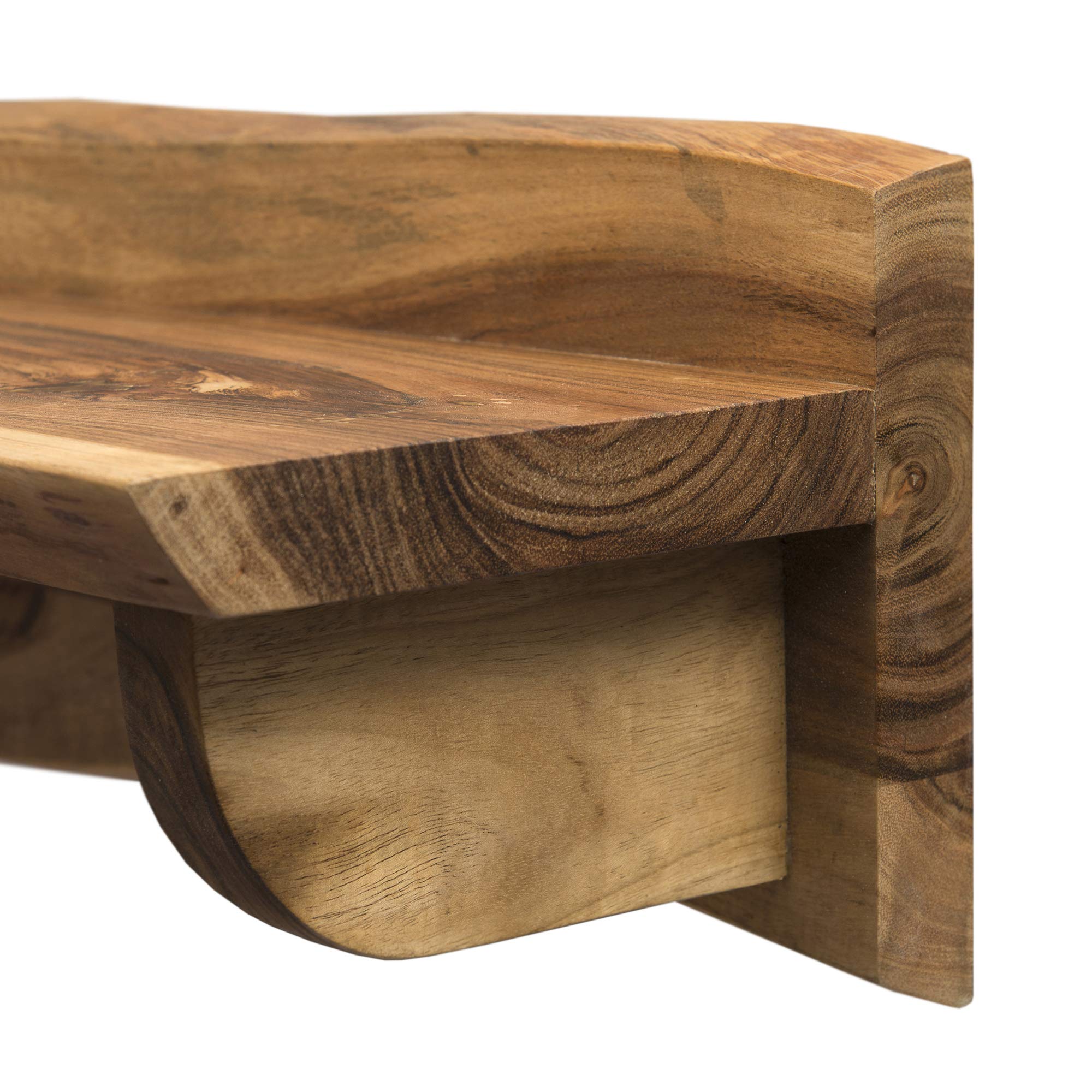 Alaterre Furniture Durango - Appendiabiti In Legno Massello Con Mensola - 152 Cm - Stile Industriale Rustico