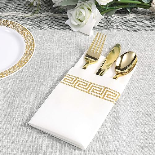 Vista 19 de Vplus Paquete de 200 toallas desechables para baño, servilletas decorativas de baño, suaves y absorbentes, desechables, para cocina, bodas, Acción