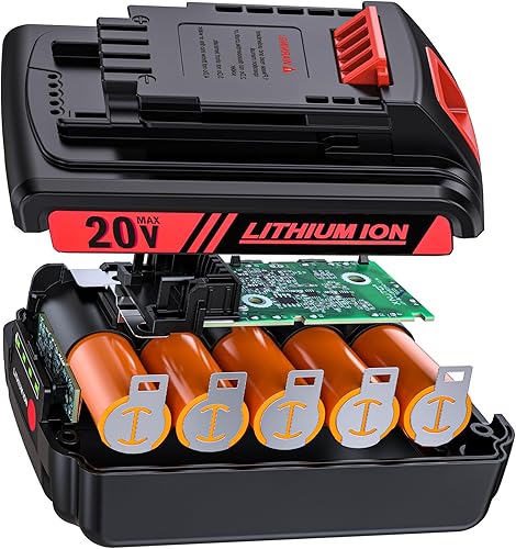 Miniatura 2 de Repuesto para batería Black and Decker de 20 V MAX (LBXR20), batería de iones de litio de 4.0 Ah, compatible con herramientas Black Decker y Stanley