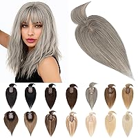 Vista 33 de SEGO Toppers de cabello humano para mujeres con cabello adelgazante, base de seda de 7 * 13CM (2.8 x 5.1 in), 100% cabello humano real, postizos