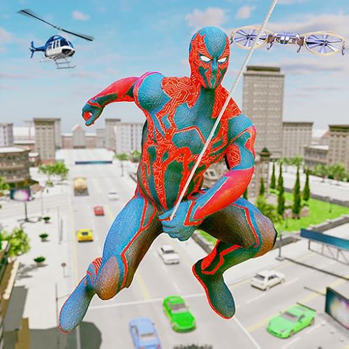 Red Glowing Evil Superhero Crime Gangster Game 2021