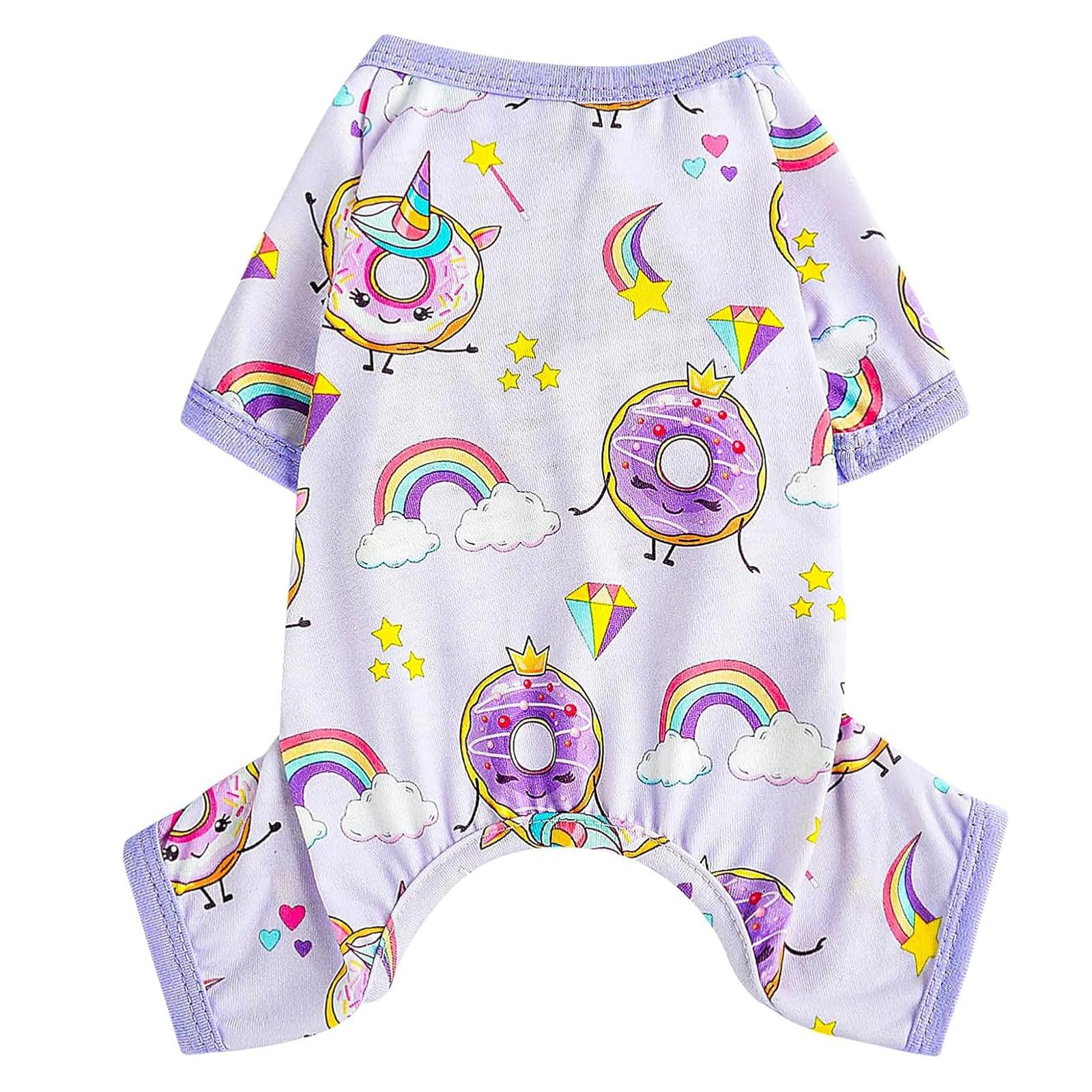 Dog Pajamas for Small Dogs Boy Girl, Dog Clothes Tiny Chihuahua Yorkie Spring Summer Shirt, Cute Puppy Outfit Pjs Jumpsuit Cat Onesie Apparel Pet