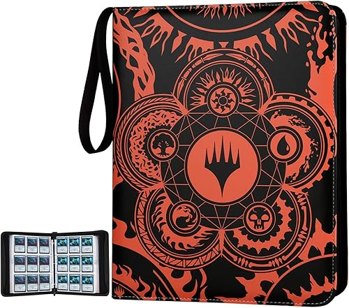MTGPRO Carpeta de tarjetas coleccionables, carpeta de 9 bolsillos para tarjetas intercambiables con capacidad para 720 tarjetas, álbum de tarjetas