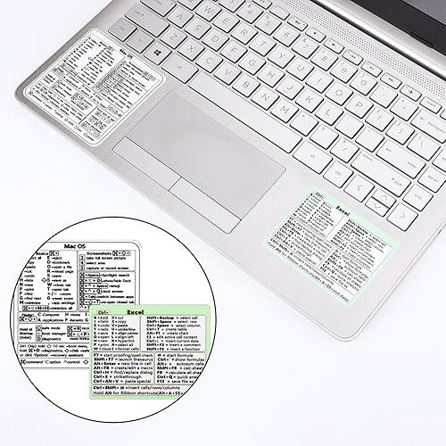 Miniatura 3 de 2 calcomanías de acceso directo para Mac, Mac OS Excel, atajos de teclado, adhesivo para Windows, vinilo compatible con MacBook de 13 a 16 pulgadas