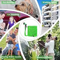 CLMCL 7,5m Expandable Kerti Locsolócső 8 Funkciós Spray Fej Zöld 6
