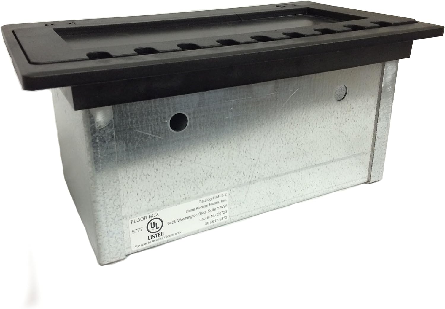 Access Floor Systems In-floor Electrical Box with Cover - Large