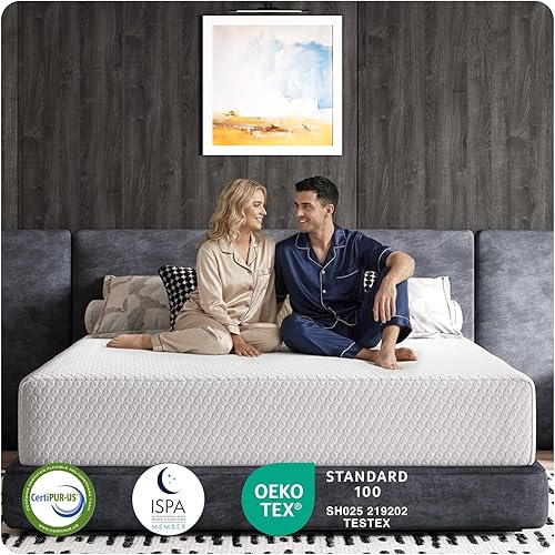 Miniatura 4 de Avenco Colchón Queen de 10 pulgadas, tamaño Queen, firmeza media para aliviar la presión de espalda, colchón en una caja, colchones de espuma