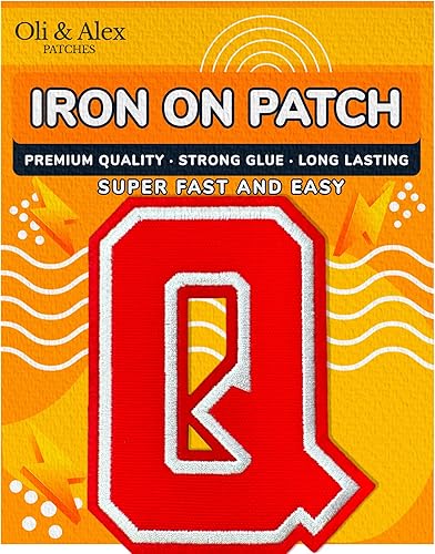 Miniatura 260 de Parches de letras termo-adhesivas de alta calidad – Lindas letras para ropa – Parche universitario para ropa – Letras bordadas de 4 1/2 parches
