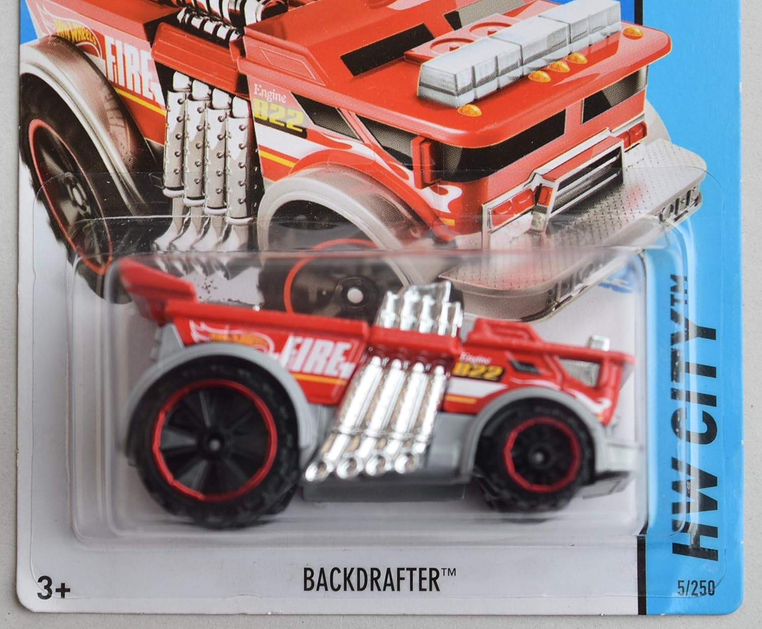 Hot Wheels City Series, RED BACKDRAFTER Showdown Card