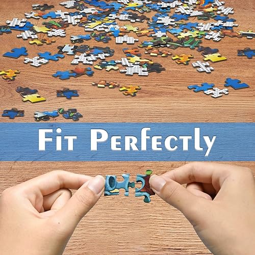 Miniatura 2 de HUADADA Rompecabezas para adultos de 1000 piezas, cascadas de Iguazú entrelazan perfectamente con letra en la parte posterior sin polvo, decoración