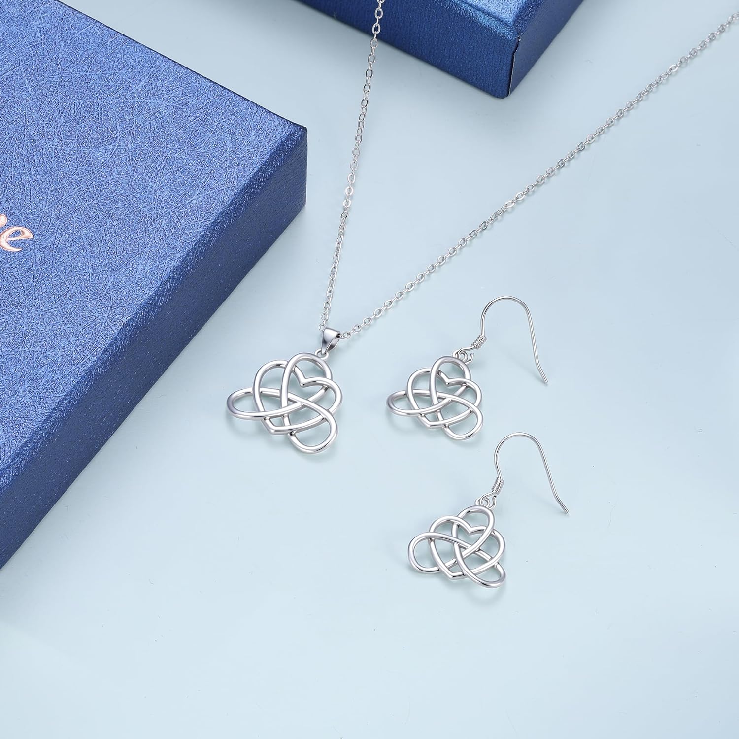 BriLove Gifts for Mom Women 925 Sterling Silver Endless Love Vintage Irish Celtic Knot Jewelery for Daily Wear/Mothers Day/Valentines Day/Birthday/Christmas/Anniversary