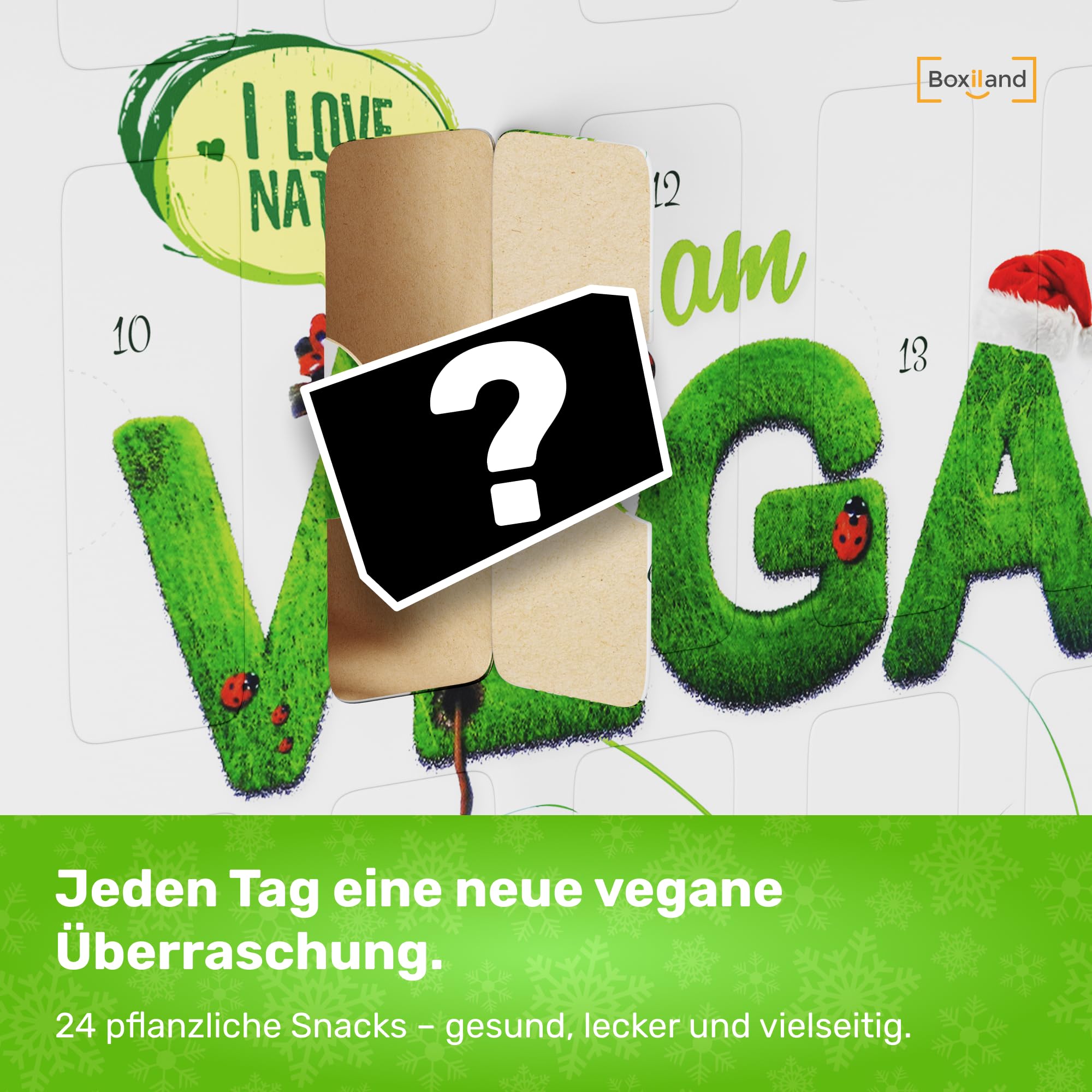 Calendario Dell’Avvento Bio 2025 Con 24 Snack Salutari | Frutta Secca, Noci E Semi Vegani | Regalo Naturale E Sano