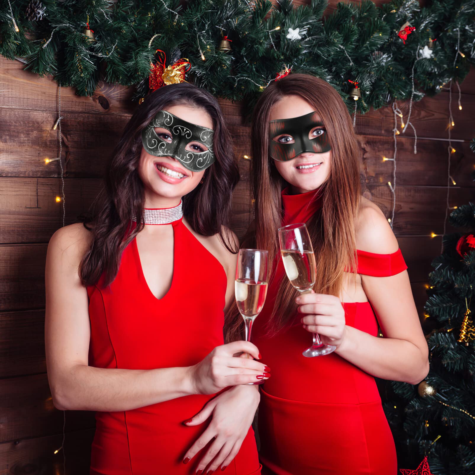 4 sztuk impreza z okazji Halloween maska ​​pół twarzy Masquerade przebranie maski maski weneckie maski greckie maski Mardi Gras zaopatrzenie imprezy/307