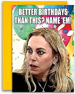RHOBH Real Housewives Sutton Birthday Name 'Em Card 5x7 inches w/Envelope