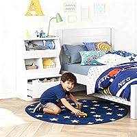 Vista 2 de UTEX Organizador de almacenamiento de juguetes para niños, estantería para niños y estantería con cajón, compartimento de almacenamiento abierto