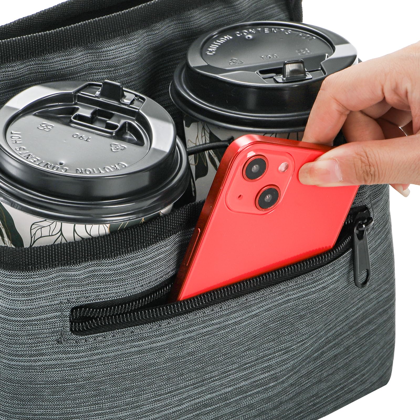 WRINGKIT Paquete de 2 portavasos de equipaje para maletas, transportador de bebidas de mano gratis | Portavasos portátil de viaje, soporte para bebidas, accesorios de viaje para viajes, regalos para viajeros de vuelo
