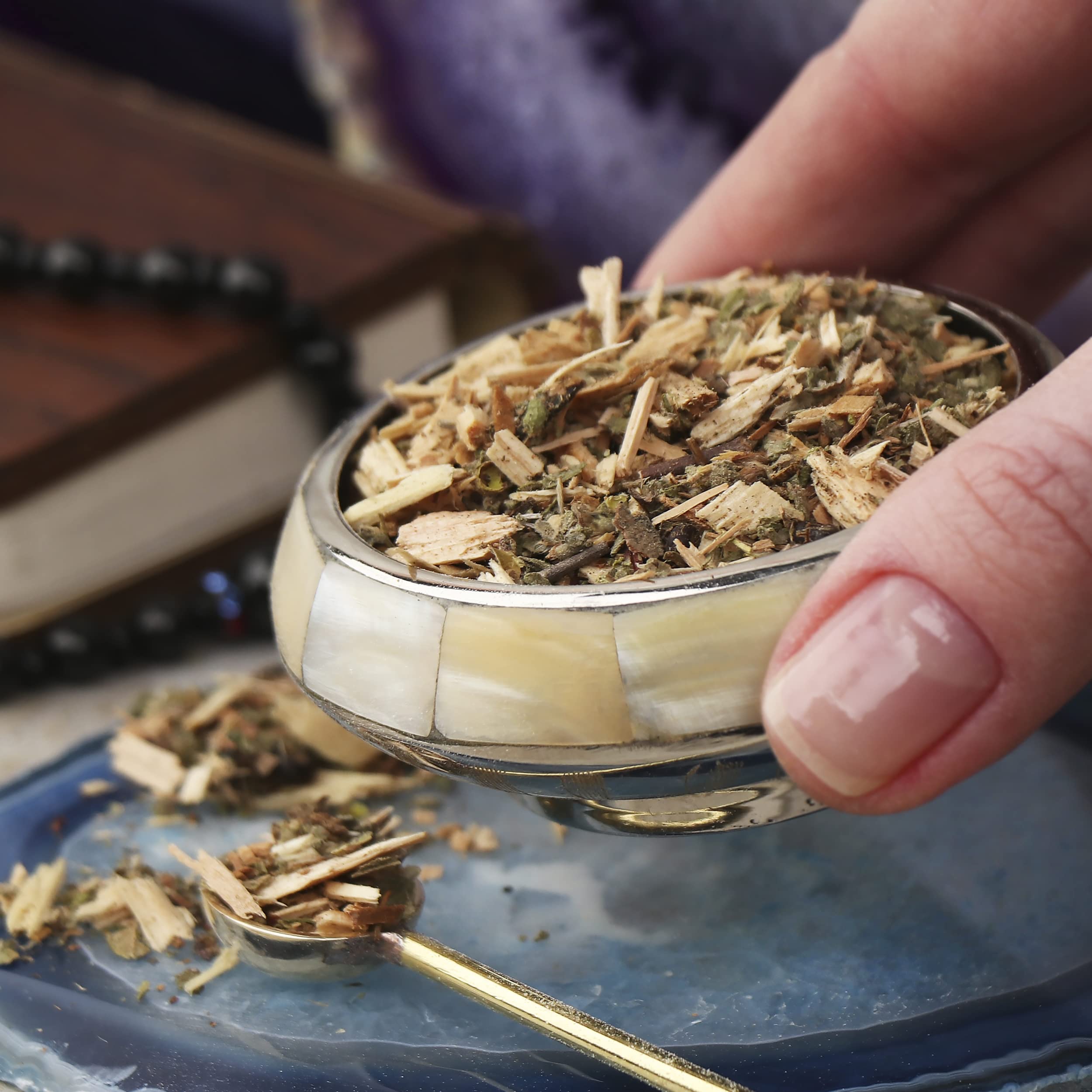 NKlaus 500g Räucherwerk Weihrauch Sommerwald warm herb holzrig mit Ambra Note langanhaltend 1505