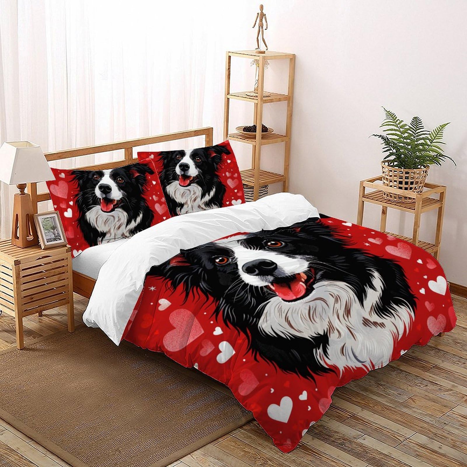 Housse de couette imprimée Border Collie pour transformer l'ambiance de votre chambre