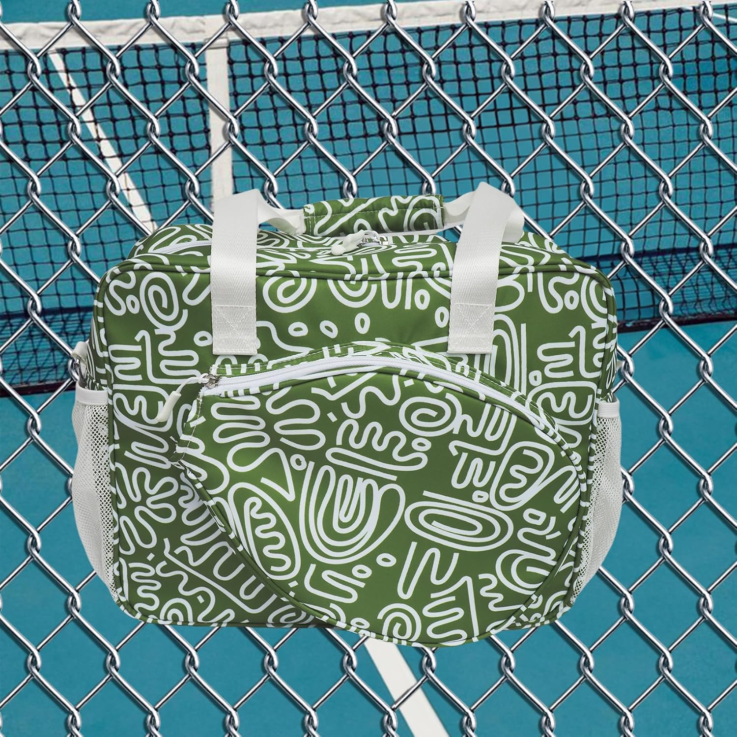 Pickleball Bag for Women, Cute Pickleball Tote Bag Crossbody Sling Paddles Shoulder Bag Large for Sports Gym Duffle