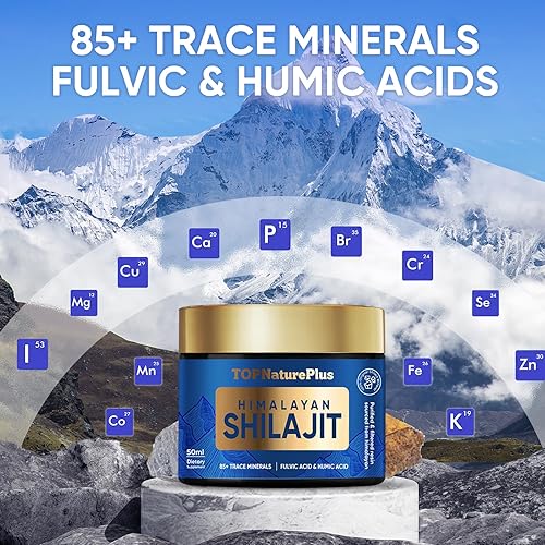 Miniatura 5 de Shilajit - Resina orgánica pura del Himalaya, suplemento de resina Shilajit de 500 mg, más de 85 minerales traza y ácido fúlvico para refuerzo
