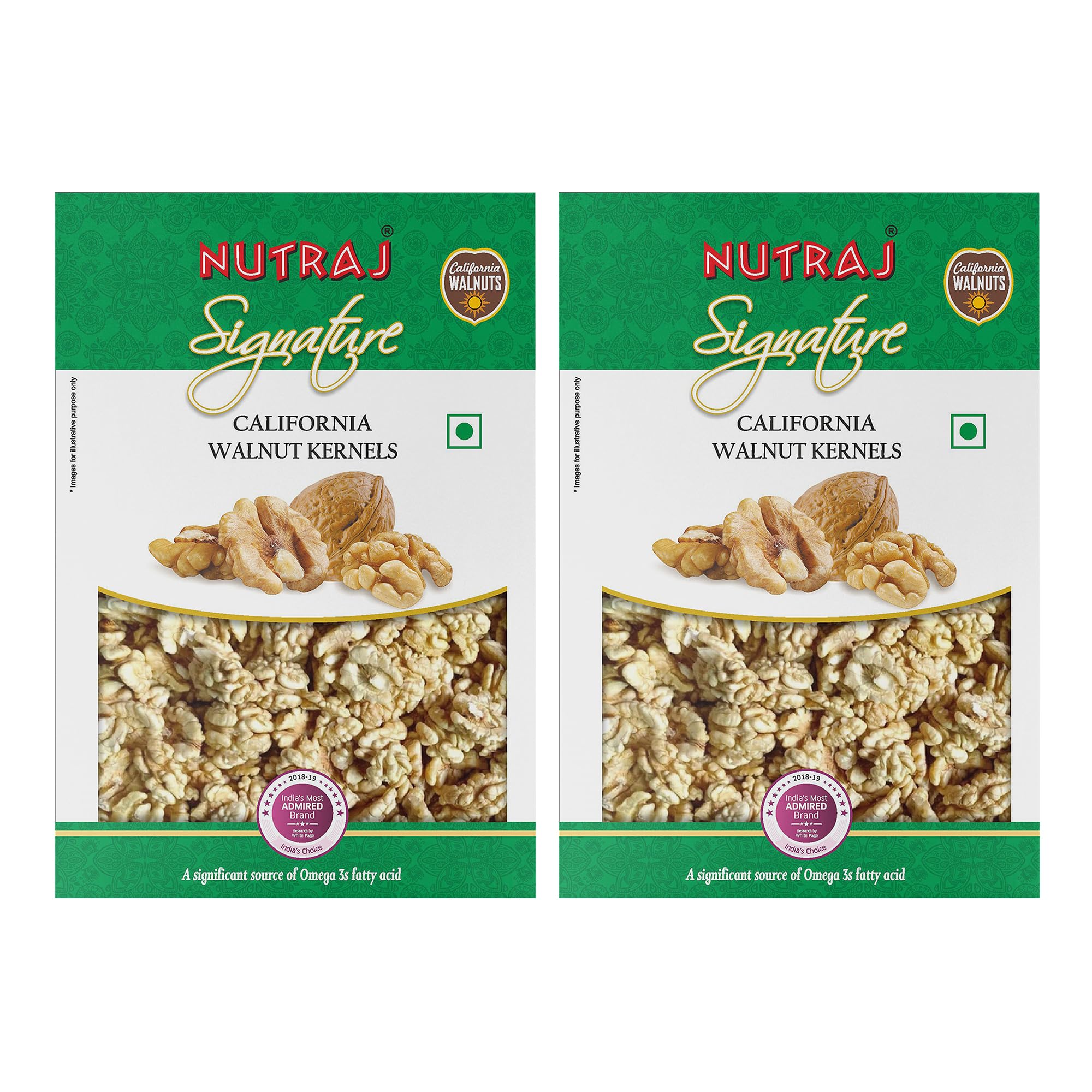 Nutraj Premium Walnut Kernels (Without Shell) 400g (2 x 200g) - Vacuum Pack | Akhrot Giri | Delicious & Crunchy Walnut Giri | High in antioxidants | Brain food (B01ABU033M) Amazon Price History, Amazon Price Tracker