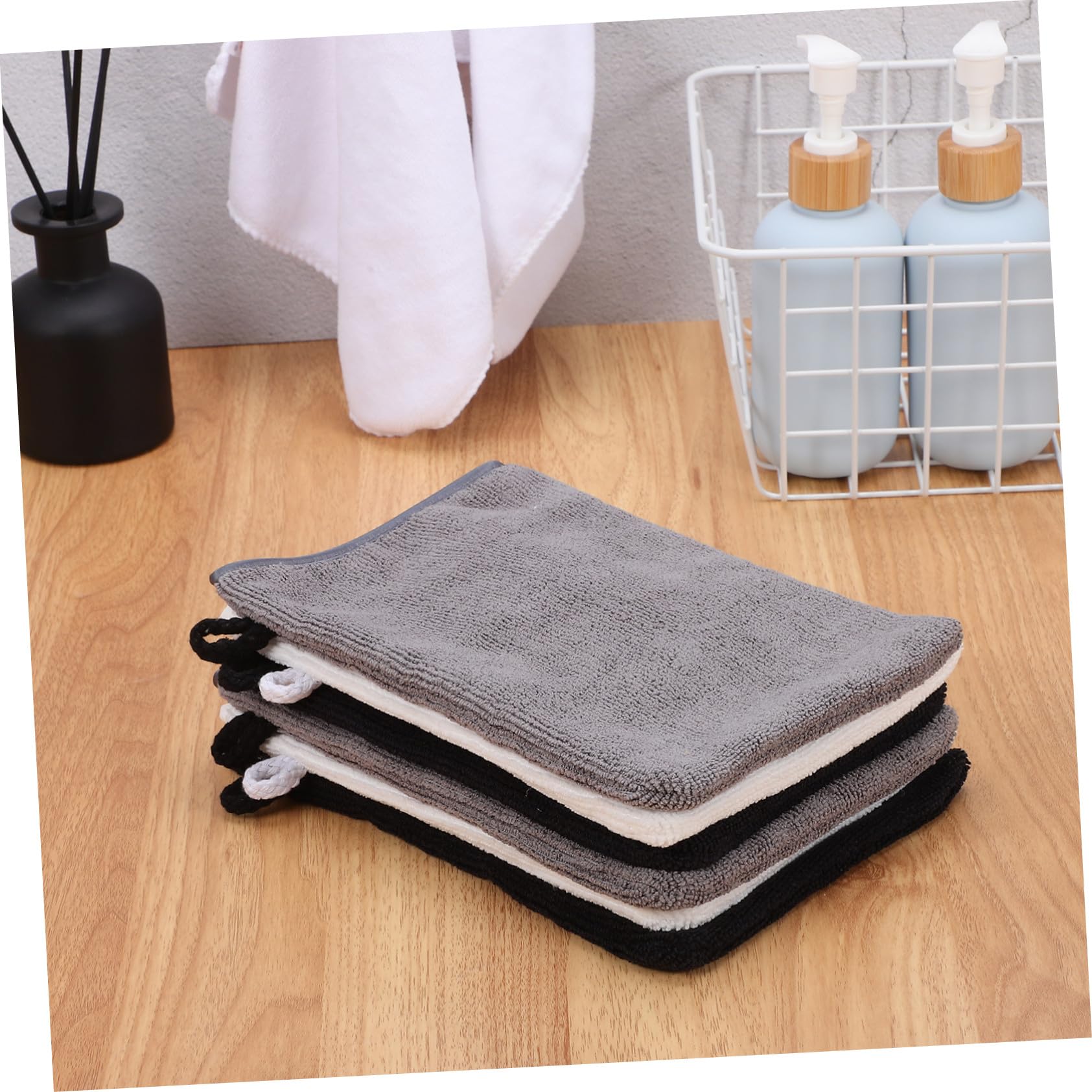 VALICLUD 6 Piezas Guantes de Baño Desmaquillantes Paños Exfoliantes para Ducha Guante Corporal Uso Baño y Ducha