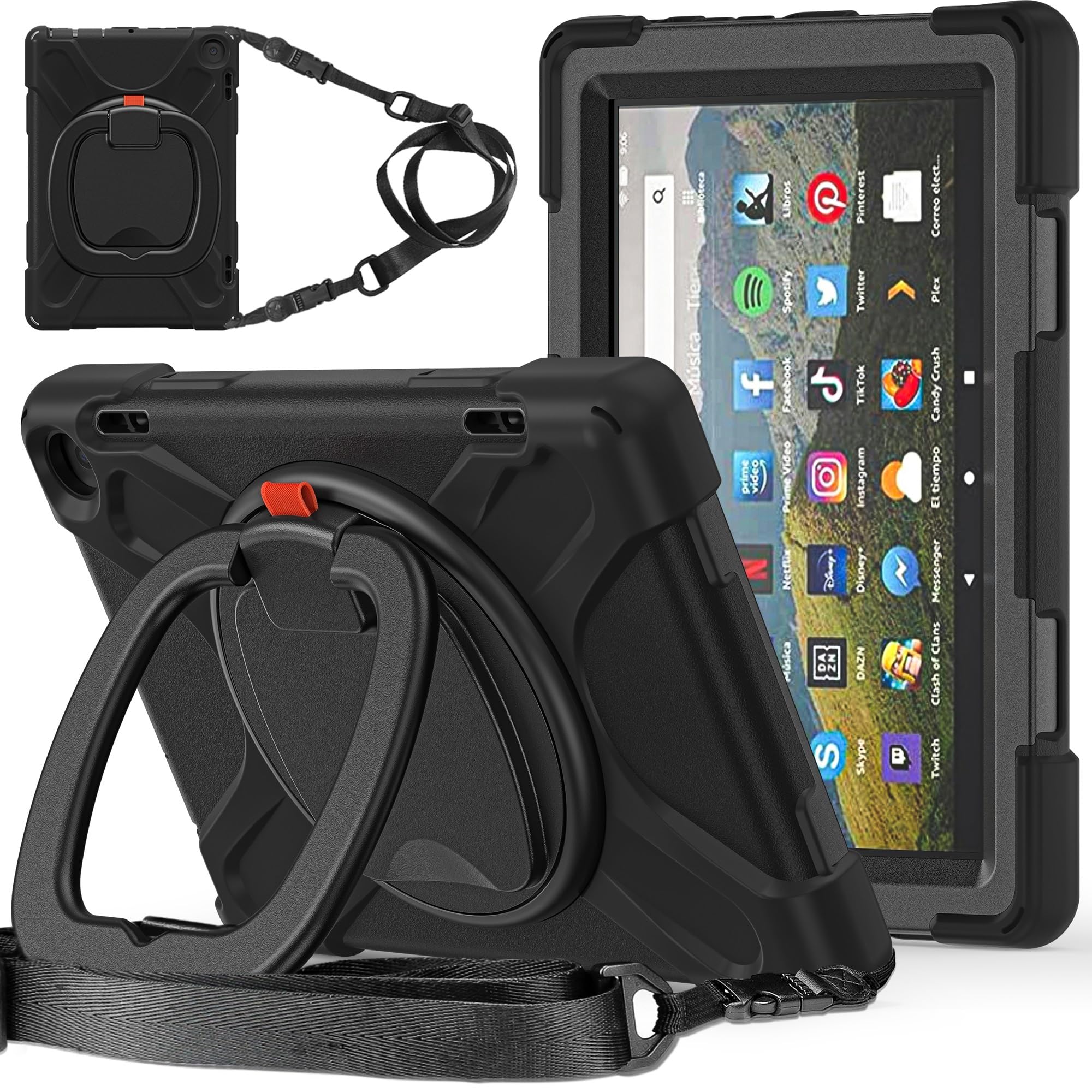 Amazon.co.jp: Kindle Fire HD 8& Fire HD 8 Plusケース 2024/2022年
