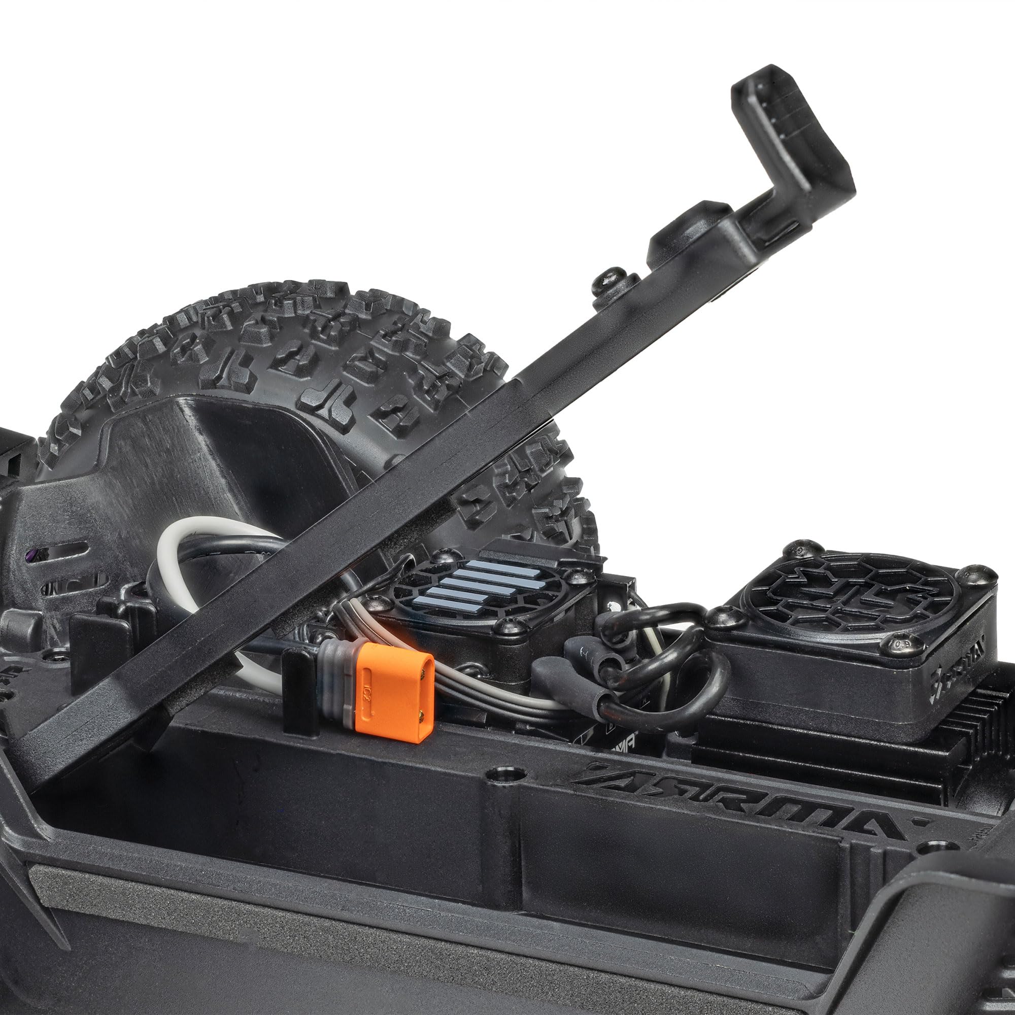 ARRMA Camión de velocidad sin escobillas Mini Kraton 3S DSC 4X4 RTR 1/16 (batería 3S y cargador incluidos), verde azulado/rosa, ARA2508ST2