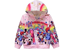 Girls Digitals Circu Hoodies Hooded Sweatshirts Boys Pullover Kids Long Sleeves 3D...