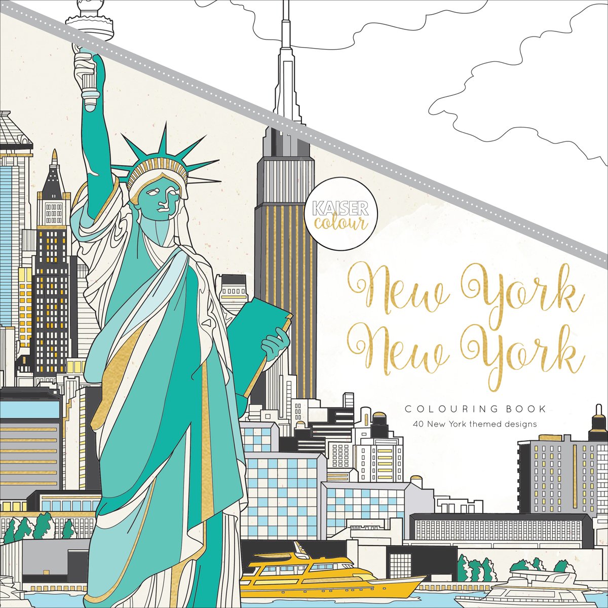 Kaisercraft New York KaiserColour Perfect Bound Coloring Book, 9.75"X9.75"