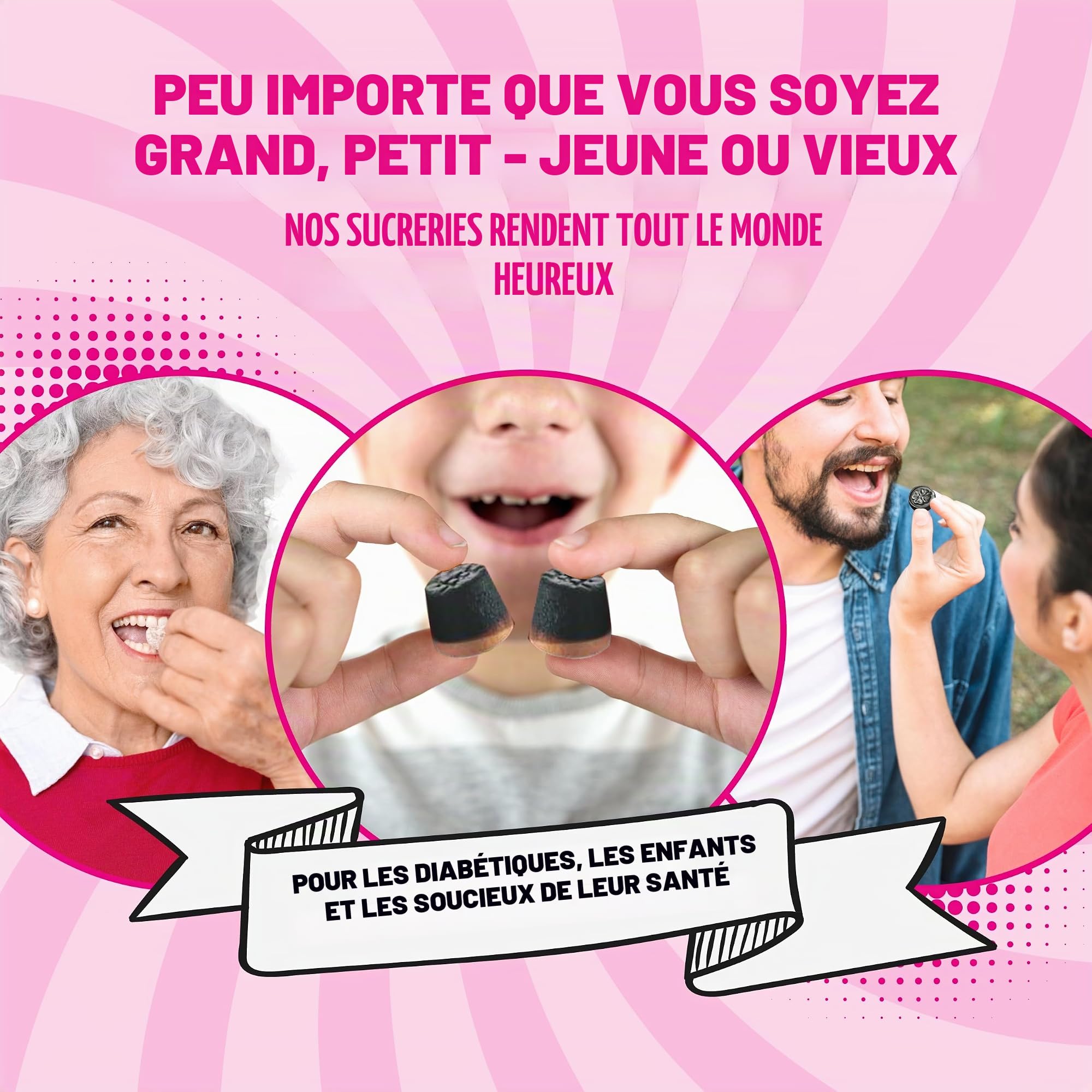 Nordthy Mélange de réglisse sans sucre 280g – Bonbons danois originaux sans sucre – Réglisse douce/salée/salmiak/pastilles de salmiak à faible teneur en calories