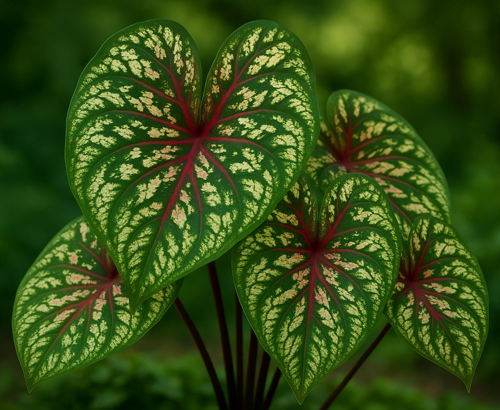 Bulbes de caladium (lot de 2) à planter pour une décoration d'intérieur végétale