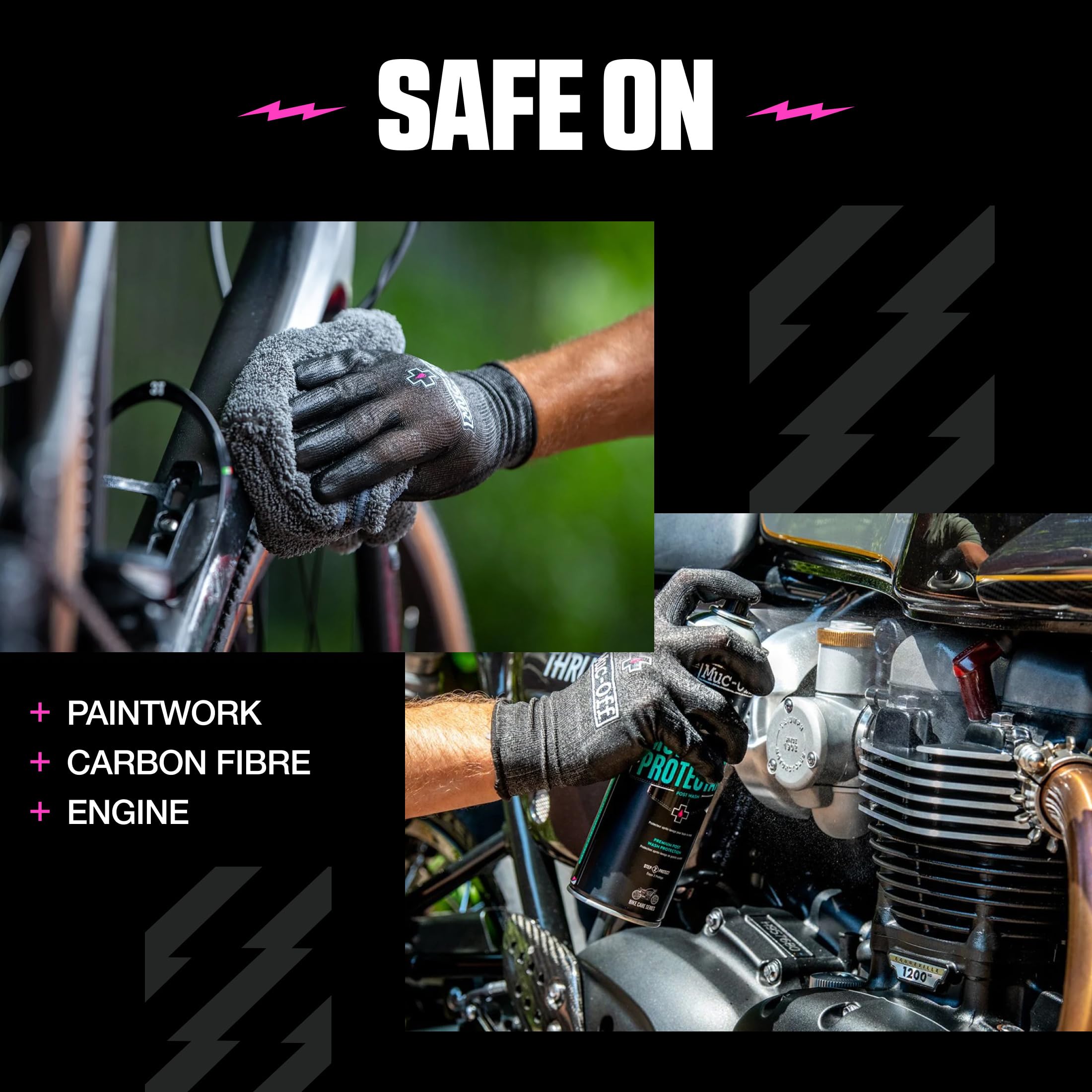 Muc-Off Kit Nettoyage Moto Contenant Deux Produits - Nettoyant Moto et Protection Moto - Kit Entretien Moto Comprenant 1 Litre de Nettoyant Moto et 500 ml de Spray Protecteur Moto